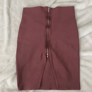 Nude pink bandage skirt